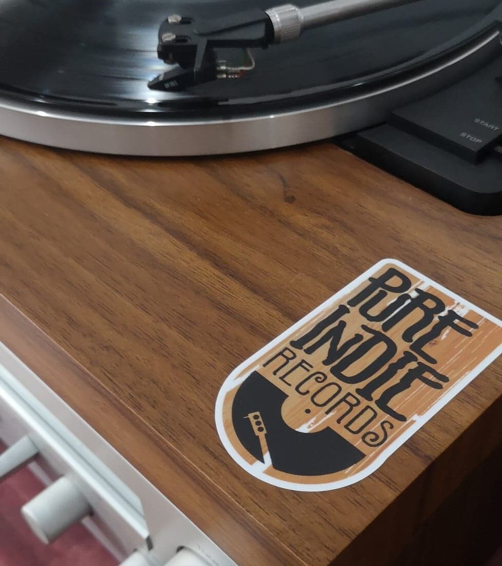 pure indie records sticker